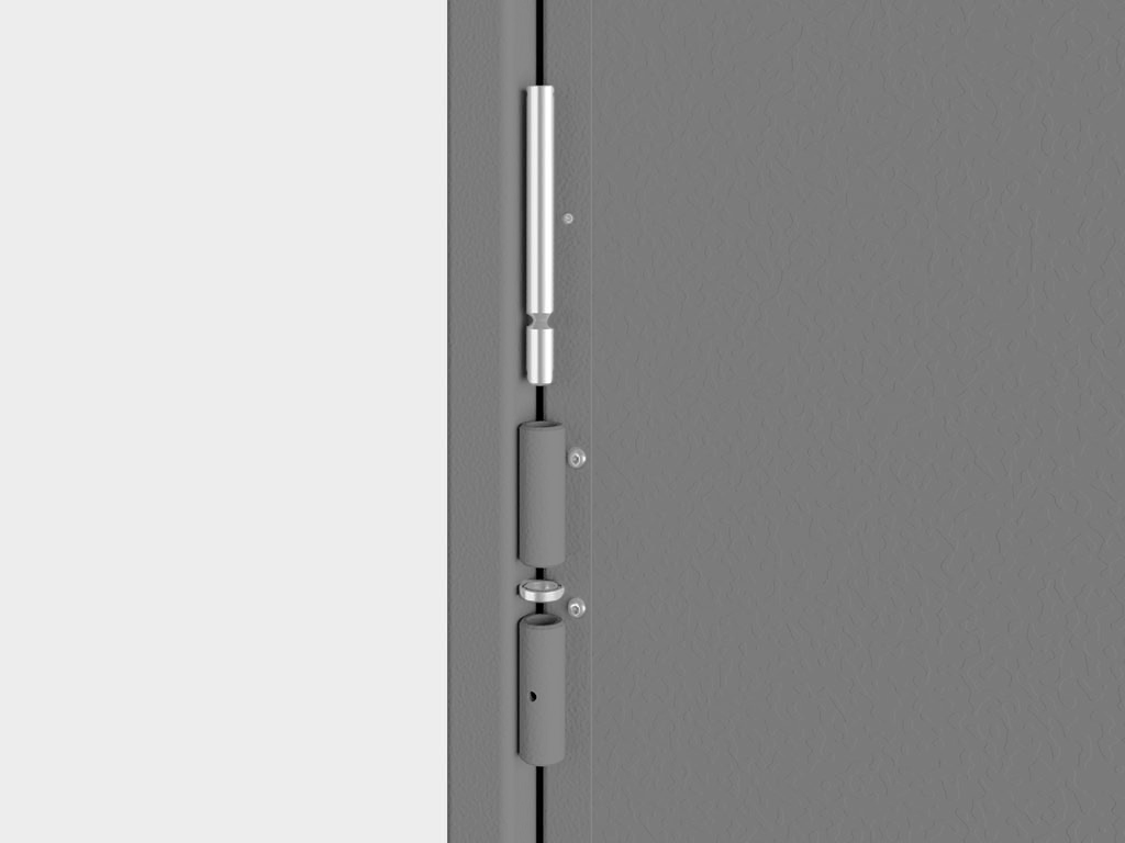 Легкость монтажа и плавность хода створок ворот обеспечиваются благодаря разборным петлям и установленным опорным подшипникам.